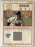 2005 Fleer Authentix Khalil Greene Game Used Jersey Baseball Card