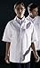 Unisex Zip Front Smock, Light Blue, Small, 1 Each