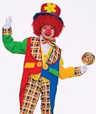 Forum Kids Circus Clown Rainbow Tuxedo Halloween Costume L