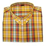 Cotton Traders Big & Tall Bold Plaid Sport Shirt - YELLOW