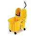 Rubbermaid Commercial FG757688 Yellow 44 Quart WaveBrake Down Press Combo Mopping System