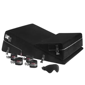Liberator Black Label Wedge & Ramp Sex Positioning Pillow Combo Built-in Restraint System, Short