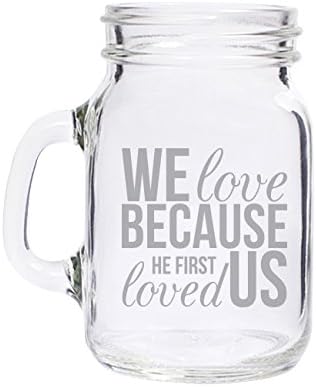 Jovely JOV806-11A We Love Engraved Mini Mason Jar, Set of 48