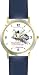 Habit 1 - Imagination Is (English Text) - DELUXE TWO-TONE WATCH from THE 7 HABITS - WATCH COLLECTION BY WATCHBUDDY&reg; - Arabic Numbers - Blue Leather Strap-Size-Women's Size-Small