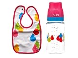 Present Time Bud Party Baby Bib and Bottle set