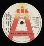 WHAT A WONDERFUL WORLD 7 INCH (7" VINYL 45) UK CBS 1978