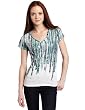 Calvin Klein Jeans Womens Petite Diagonal Fruit Tee