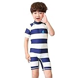 Goodparty キッズ 水着 ボーダー柄 男の子 スイムウェア 子供 スクール水着 プール ビーチ 夏 海水浴 6T