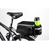 Bicycle Roswheel Rear Seat Trunk Bag Handbag Bag Pannier Black