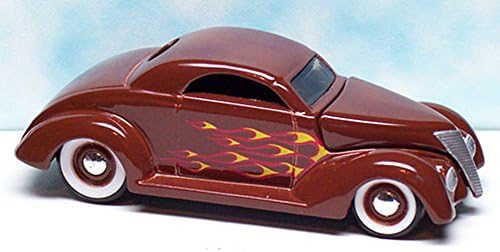 1937 Ford Coupe Maisto AllStars Red " Exclusive 100 " brown w flames