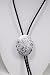 German Silver Engraved Bolo Tie