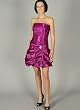 Satin Pick-Up Cocktail Dress for Bridesmaid Formal Prom
