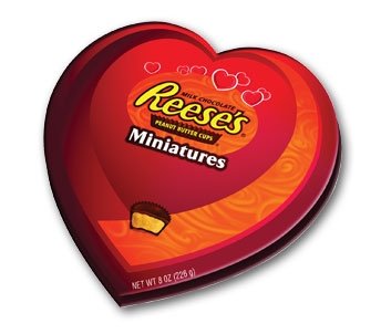 Reese's Peanut Butter Cups Miniatures Heart Box