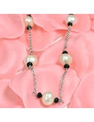 Pearl & Onyx Chain Necklace