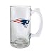 New England Patriots Beer Mug: 13 oz Glass Tankard