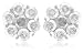 14k Choice of White or Yellow Gold 7-Stone Floral Cluster Earrings (1 cttw, J-K Color, I3 Clarity)