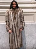 GORGEOUS RACCOON FUR COAT sz10 #3425