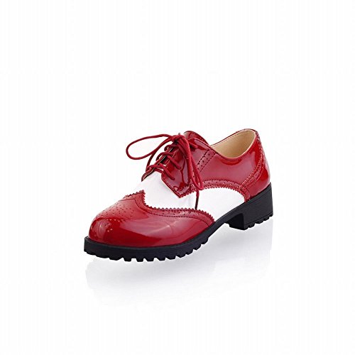 Charm Foot New Womens Mid Heel Lace up Oxfords Shoes
