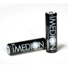 IMEDION Ready When You Are AAA 800mAh NiMH Rechargeable Batteries w Holder  4 Batteries Per Pack