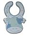 Baby Boy Animal Cow Bib Embroidery Pattern with Velcro Strap, Baby Bib