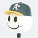 Oakland Athletics Baseball Cap Antenna Topper