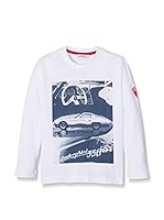 Automobili Lamborghini Camiseta Manga Larga (Blanco)