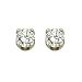 14K Yellow Gold 1/10 ct. Prong Set Diamond Earring Studs