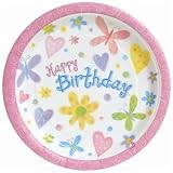 Cute Birthday Party 9" Dinner Plates 8 Pack