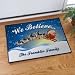 We Believe Personalized Christmas Gift Doormat