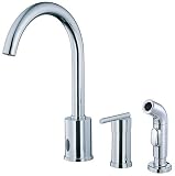 Danze D421058 Parma Single-Handle Dual Kitchen Faucet with Side Sprayer, Chrome