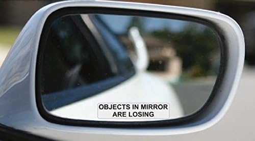 Objects in mirror are losing SET OF 3! Stickers Decals for Rear vision