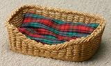 Dollhouse Miniature Rectangular Dog Bed