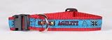 Agility Dog Collar - Red - Medium - Made in USA