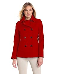 Tommy Hilfiger Women’s Classic Double-Breasted Wool Peacoat