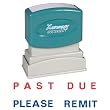 Xstamper Two-color Stamp - Past Due Please Remit