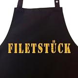 FILETSTÜCK - Kochschürze, Grillschürze schwarz