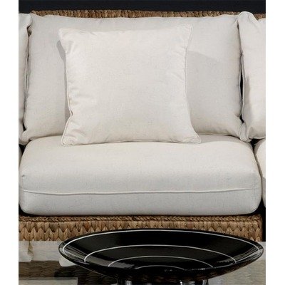 Seagrass Armless Sectional Chair with Cushions Color: Patriot Cherry