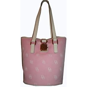 Womens Dooney & Bourke Purse Handbag North/south Bucket Bag Pink Signature Women's Dooney & Bourke Purse Handbag North/south Bucket Bag Pink Signature