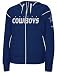 Dallas Cowboys Ladies / Womens NFL Dazzle Trim Hoodie Hooded Sweatshirt