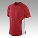 Confronta prezzi Nike Miler Maglietta da corsa da uomo a maniche corte con protezione UV, Rosso/Bianco/Argento,...