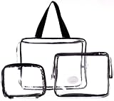 41cfgq2fDbL. SL160  #3: Danielle Three Piece PVC Bag Travel Set