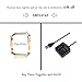 SuperSoldier Fitbit Blaze Accessories/Frame, Stainless Steel Metal, Gold, 1 Count