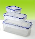 Metro 6 Piece Quick Snap Rectangle Storage Containers