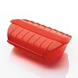 Lekue 1 to 2 Person Steam Case with Tray, Red