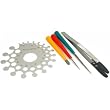 5 Diamond Bead Reamers Gauge Tweezers Jewelers Tools