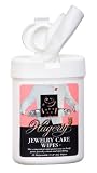 Hagerty 16740 3-by-5-inch Jewelry Care 25 Disposable Wipes, White