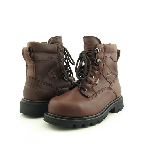 41cfkITZ7HL ROCKY 6 Ranger Wide Steel Toe Work Boots Shoes Brown Womens