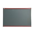 Quartet Prestige Grey Diamond Mesh Fabric Bulletin Board, 3 x 2 Feet, Mahogany Finish Frame (B443M)