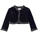 Infant Girls' Perfectly Dressed&reg; Velvet Jacket w/Satin Ruffle - Black