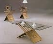 3 Piece Occasional Table Set in Gold Finish By Coaster Furniture